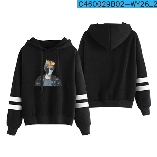Ranboo King Pullover Stripped Hoodie
